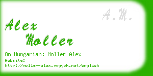 alex moller business card